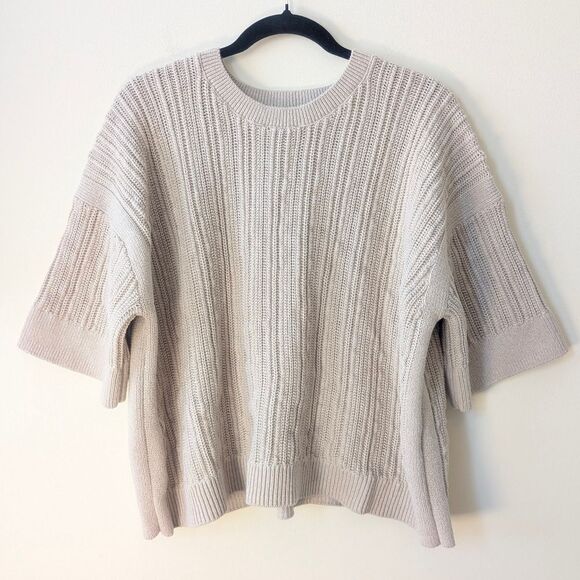 Banana Republic Open Stitch Sweater Plateau Beige Size XL - Picture 3 of 7